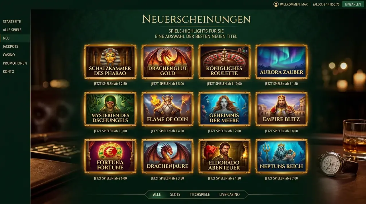 Neuheiten im Angebot von LuckyCapone