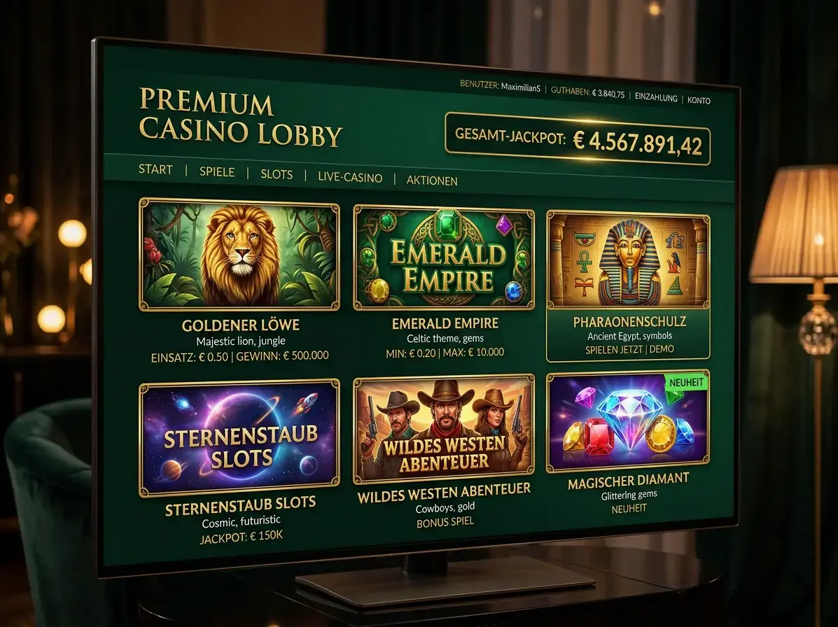 Blick in die Spielwelt von LuckyCapone